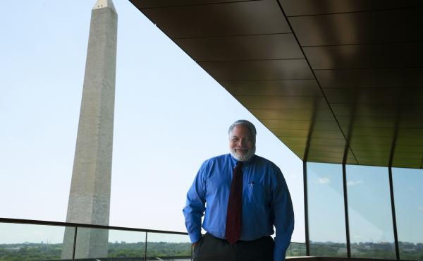 Lonnie Bunch, the founding director of the National Museum of African American History and Culture, stands for a portrait at his office. He will soon become the Smithsonian Institution's new secretary. Lonnie Bunch, the founding director of the National Museum of African American History and Culture, stands for a portrait at his office. He will soon become the Smithsonian Institution's new secretary.