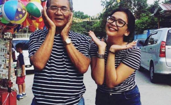 Nardo Samson posing with granddaughter Kiara Bautista, May 2017. Nardo Samson posing with granddaughter Kiara Bautista, May 2017.