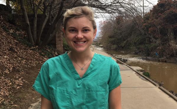 Dr. Katie Merriam, an OB-GYN resident in Charlotte, N.C., says she loves her mostly female work environment but also appreciates having male colleagues. Dr. Katie Merriam, an OB-GYN resident in Charlotte, N.C., says she loves her mostly female work environment but also appreciates having male colleagues.