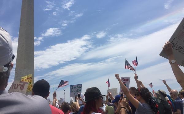 In Washington, D.C., demonstrators called for a congressional independent commission to investigate connections between the Trump campaign and the Russian government — one of several nationwide "March for Truth" rallies on Saturday. In Washington, D.C., demonstrators called for a congressional independent commission to investigate connections between the Trump campaign and the Russian government — one of several nationwide "March for Truth" rallies on Saturday.