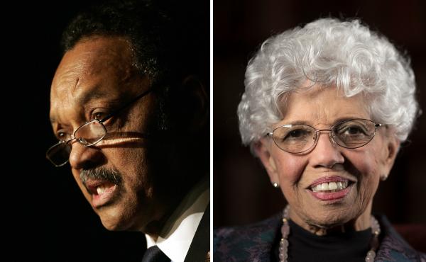 The Rev. Jesse Jackson and Josie Johnson. The Rev. Jesse Jackson and Josie Johnson.