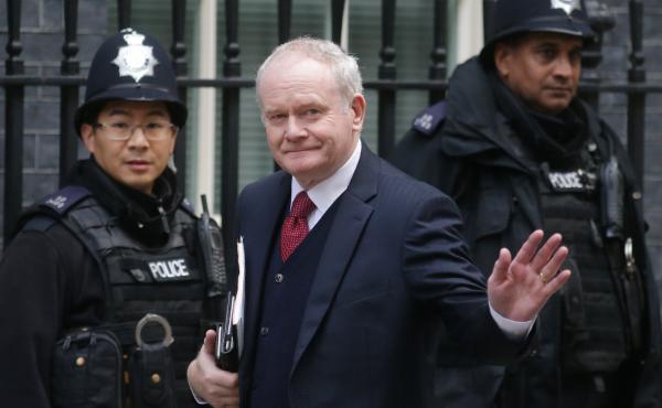 Martin McGuinness, seen here arriving at 10 Downing Street in central London last October for meetings in his role as Northern Ireland's deputy first minister, has died at age 66. Martin McGuinness, seen here arriving at 10 Downing Street in central London last October for meetings in his role as Northern Ireland's deputy first minister, has died at age 66.