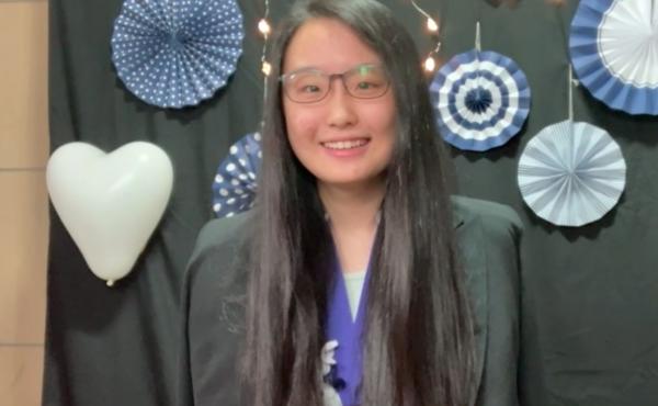 Yunseo Choi won first place Wednesday in this year's Regeneron Science Talent Search STEM competition. Yunseo Choi won first place Wednesday in this year's Regeneron Science Talent Search STEM competition.