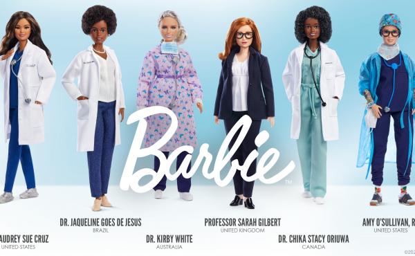 New Barbies honor six women in health care who have been on the front lines in the fight against COVID-19. New Barbies honor six women in health care who have been on the front lines in the fight against COVID-19.