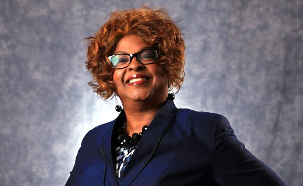 Ella Jones, photographed in March of 2015, when she was a candidate for Ferguson's city council, became the Missouri city's first African American and first woman elected mayor of Ferguson. Ella Jones, photographed in March of 2015, when she was a candidate for Ferguson's city council, became the Missouri city's first African American and first woman elected mayor of Ferguson.