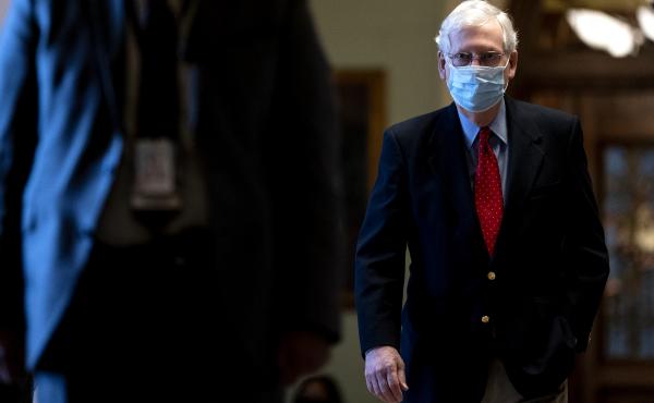Senate Minority Leader Mitch McConnell, R-Ky., dropped his demand that any power-sharing agreement with Democrats must keep the legislative filibuster intact. Senate Minority Leader Mitch McConnell, R-Ky., dropped his demand that any power-sharing agreement with Democrats must keep the legislative filibuster intact.