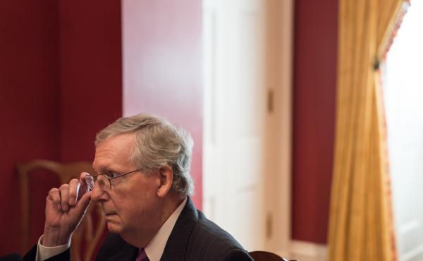 Senate Majority Leader Mitch McConnell of Kentucky told NPR that he continues to support the Mueller investigation and that nothing he heard in a secret briefing Thursday changes his mind. Senate Majority Leader Mitch McConnell of Kentucky told NPR that he continues to support the Mueller investigation and that nothing he heard in a secret briefing Thursday changes his mind.