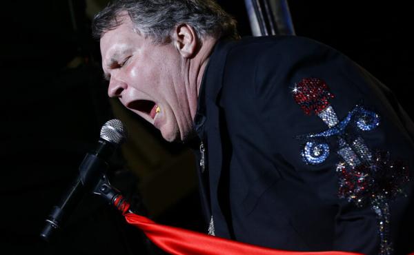 Singer Meat Loaf performs in support of Republican presidential candidate and former Massachusetts Gov. Mitt Romney at the football stadium at Defiance High School in Defiance, Ohio, Thursday, Oct. 25, 2012. Singer Meat Loaf performs in support of Republican presidential candidate and former Massachusetts Gov. Mitt Romney at the football stadium at Defiance High School in Defiance, Ohio, Thursday, Oct. 25, 2012.