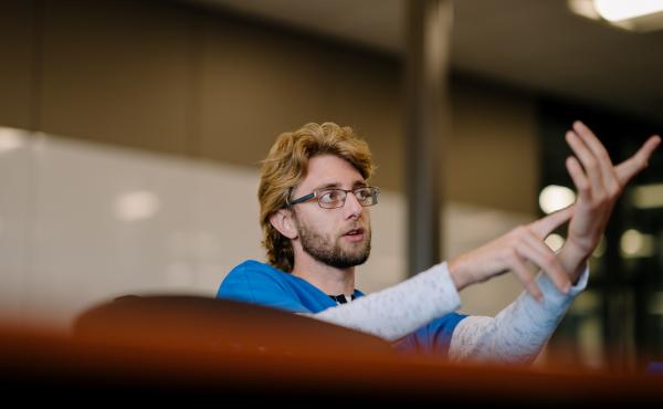 Matthew Braun, a first-year medical student at Pacific Northwest University of Health Sciences in Yakima, Wash., says his personal history with opioids will help him care for patients. Matthew Braun, a first-year medical student at Pacific Northwest University of Health Sciences in Yakima, Wash., says his personal history with opioids will help him care for patients.