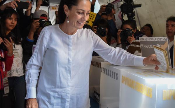 Mexico City Mayor-elect Claudia Sheinbaum cast her vote in the capital city on July 1. She and many women won posts in local governments and legislatures across the country. Mexico City Mayor-elect Claudia Sheinbaum cast her vote in the capital city on July 1. She and many women won posts in local governments and legislatures across the country.