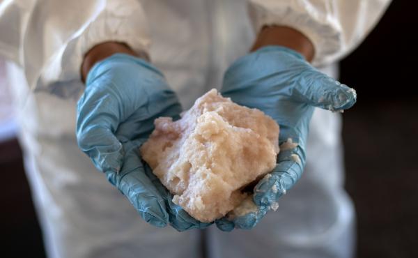 A drug specialist in the Mexican army shows crystal methamphetamine paste seized at a clandestine laboratory in Mexico's Baja California in August. Much of the meth sold in the U.S. today comes from Mexico, according to DEA officials. A drug specialist in the Mexican army shows crystal methamphetamine paste seized at a clandestine laboratory in Mexico's Baja California in August. Much of the meth sold in the U.S. today comes from Mexico, according to DEA officials.