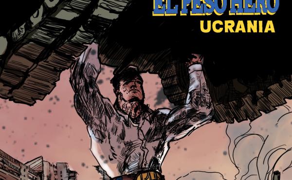 El Peso Hero saves civilians in the besieged Ukrainian city of Mariupol in a special edition of Héctor Rodríguez's self-published comic book series. The 18-page issue is free, with text in English, Spanish, Ukrainian and Russian. El Peso Hero saves civilians in the besieged Ukrainian city of Mariupol in a special edition of Héctor Rodríguez's self-published comic book series. The 18-page issue is free, with text in English, Spanish, Ukrainian and Russian.