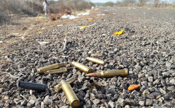 Spent bullet casings litter a road after authorities reported a gunbattle outside Mazatlan, Mexico, in July 2017, a year marked by the highest homicides in at least decades. Spent bullet casings litter a road after authorities reported a gunbattle outside Mazatlan, Mexico, in July 2017, a year marked by the highest homicides in at least decades.
