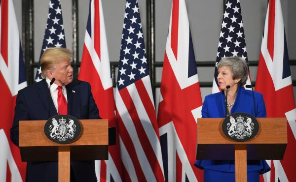 "I think Mexico will step up and do what they should have done," President Trump said at a press conference with British Prime Minister Theresa May after a meeting with her at 10 Downing Street. "I think Mexico will step up and do what they should have done," President Trump said at a press conference with British Prime Minister Theresa May after a meeting with her at 10 Downing Street.