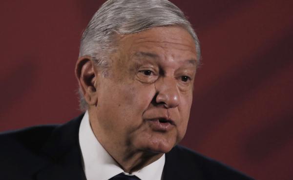 Mexican President Andrés Manuel López Obrador at a news conference at the presidential palace in Mexico City, on March 24. Mexican President Andrés Manuel López Obrador at a news conference at the presidential palace in Mexico City, on March 24.
