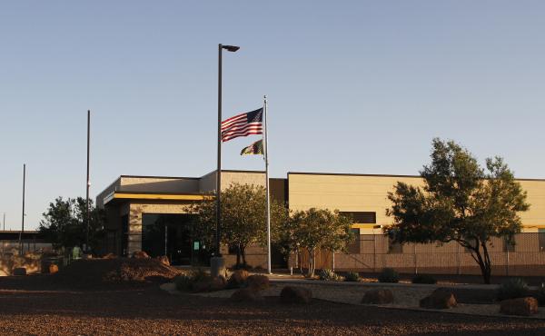 The entrance of a Border Patrol station in Clint, Texas. U.S. Customs and Border Protection said the agency is removing children from the facility following reports of unsanitary conditions inside. The entrance of a Border Patrol station in Clint, Texas. U.S. Customs and Border Protection said the agency is removing children from the facility following reports of unsanitary conditions inside.