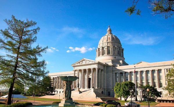 The state capitol building in Jefferson City, Missouri. Voters will vote on a ballot measure that would end the state's current practice of allowing unlimited campaign contributions and reimpose limits of $2,600 per candidate. The state capitol building in Jefferson City, Missouri. Voters will vote on a ballot measure that would end the state's current practice of allowing unlimited campaign contributions and reimpose limits of $2,600 per candidate.