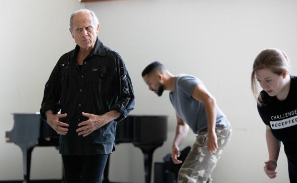 Moni Yakim teaches a movement class at Juilliard in May 2019. Moni Yakim teaches a movement class at Juilliard in May 2019.