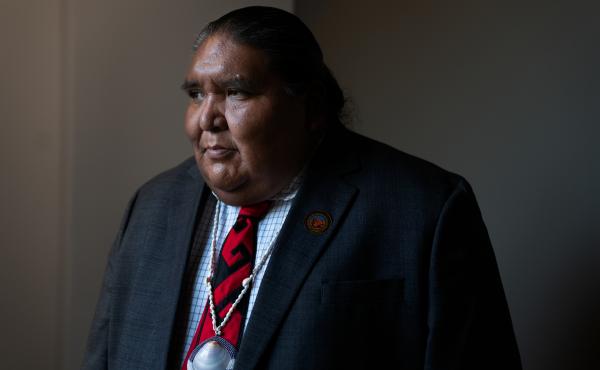 Verlon Jose, vice chairman of the Tohono O'odham Nation, says President Trump's proposed wall would devastate his community. Verlon Jose, vice chairman of the Tohono O'odham Nation, says President Trump's proposed wall would devastate his community.