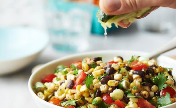 Freitag says her corn salad — from her book, The Chef Next Door — is a simple dish prepared with mostly pantry items. Freitag says her corn salad — from her book, The Chef Next Door — is a simple dish prepared with mostly pantry items.