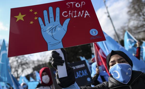 Uyghurs living in Turkey protested China in March for the country's human rights abuses in its western Xinjiang province. A new Amnesty International report substantiates these abuses, calling them "crimes against humanity." Uyghurs living in Turkey protested China in March for the country's human rights abuses in its western Xinjiang province. A new Amnesty International report substantiates these abuses, calling them "crimes against humanity."