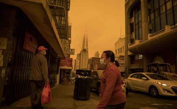 Pollution is a global problem. Above: Stockton Street in the Chinatown district of San Francisco on Sept. 9, a time when air quality was affected by wind and wildfires. Pollution is a global problem. Above: Stockton Street in the Chinatown district of San Francisco on Sept. 9, a time when air quality was affected by wind and wildfires.