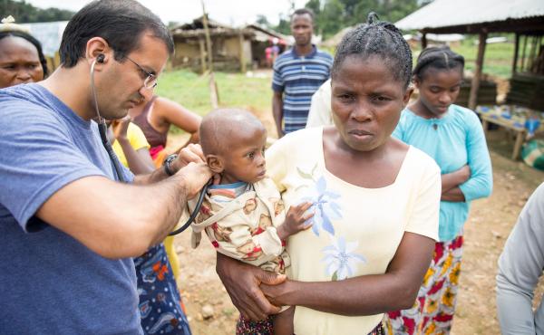 Dr. Raj Panjabi, the newly named head of the President's Malaria Initiative, treating patients during a visit to Liberia, where he was born and lived until 1990. He'll lead the effort to prevent and treat malaria around the world. Each year, some 400,000 Dr. Raj Panjabi, the newly named head of the President's Malaria Initiative, treating patients during a visit to Liberia, where he was born and lived until 1990. He'll lead the effort to prevent and treat malaria around the world. Each year, some 400,000