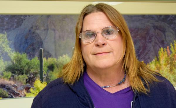 Sue McConnell is one of more than 130 transgender veterans receiving treatment at the Tucson Veterans Affairs hospital. Sue McConnell is one of more than 130 transgender veterans receiving treatment at the Tucson Veterans Affairs hospital.