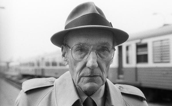 American writer William S. Burroughs poses during a portrait session at Bourges Railway Station on April 24, 1984 in Bourges, France. American writer William S. Burroughs poses during a portrait session at Bourges Railway Station on April 24, 1984 in Bourges, France.