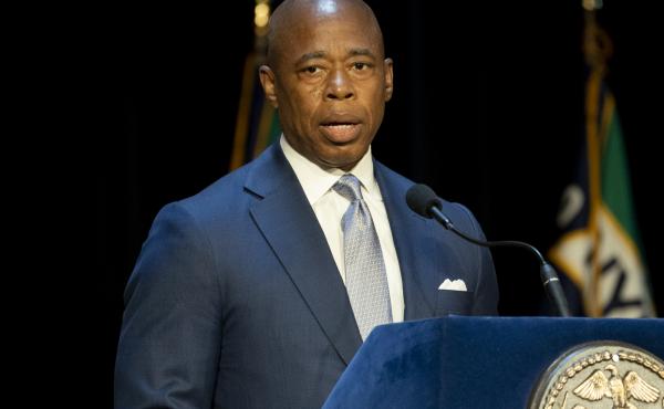 Mayor Eric Adams speaks during a graduation ceremony at Madison Square Garden in July in New York. Adams is critical of Texas Gov. Greg Abbott as he sends busloads of migrants from Texas to New York City. Mayor Eric Adams speaks during a graduation ceremony at Madison Square Garden in July in New York. Adams is critical of Texas Gov. Greg Abbott as he sends busloads of migrants from Texas to New York City.