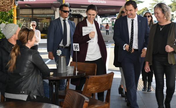 New Zealand is now allowing gatherings of up to 100 people, and the country says it has just one active COVID-19 case. Much of the credit for the country's success has gone to Prime Minister Jacinda Ardern, seen here walking through the coastal city of Na New Zealand is now allowing gatherings of up to 100 people, and the country says it has just one active COVID-19 case. Much of the credit for the country's success has gone to Prime Minister Jacinda Ardern, seen here walking through the coastal city of Na