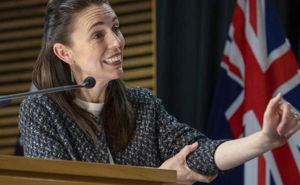 New Zealand Prime Minister Jacinda Ardern addresses a post-Cabinet press conference at Parliament in Wellington, New Zealand, Monday, Oct. 4, 2021. New Zealand Prime Minister Jacinda Ardern addresses a post-Cabinet press conference at Parliament in Wellington, New Zealand, Monday, Oct. 4, 2021.