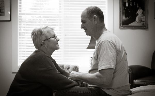 Mary Daniel took a dishwasher job at her husband's Florida memory care facility to see him during the initial coronavirus lockdown. She has been fighting for visitation rights ever since. Mary Daniel took a dishwasher job at her husband's Florida memory care facility to see him during the initial coronavirus lockdown. She has been fighting for visitation rights ever since.