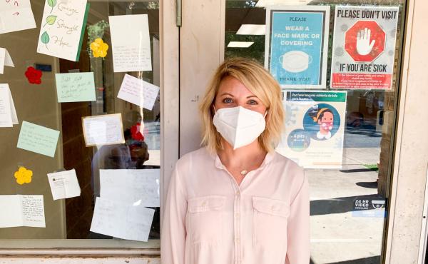 Kristyn Peck, CEO of Lutheran Social Services of the National Capital Area, outside the group's Fairfax office. Kristyn Peck, CEO of Lutheran Social Services of the National Capital Area, outside the group's Fairfax office.