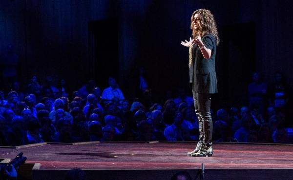 Nilofer Merchant from the TED stage Nilofer Merchant from the TED stage