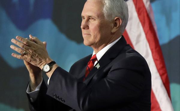 Vice President Pence will deliver the keynote address at the annual NRA convention in Dallas on Friday in front of an audience that won't be carrying any guns. Vice President Pence will deliver the keynote address at the annual NRA convention in Dallas on Friday in front of an audience that won't be carrying any guns.