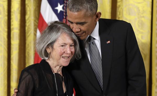 Poet Louise Glück received the the National Humanities Medal from President Barack Obama in 2016. On Wednesday, Glück was awarded the 2020 Nobel Prize in Literature. Poet Louise Glück received the the National Humanities Medal from President Barack Obama in 2016. On Wednesday, Glück was awarded the 2020 Nobel Prize in Literature.