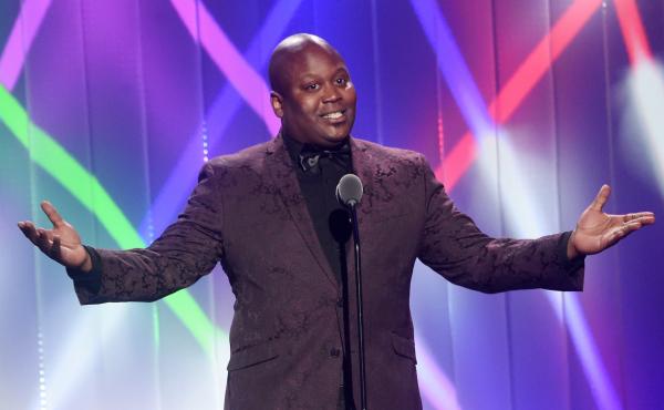 Tituss Burgess speaks at Cathedral of St. John the Divine on June 22, 2017, in New York City. Tituss Burgess speaks at Cathedral of St. John the Divine on June 22, 2017, in New York City.
