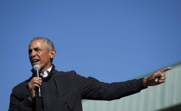 "For two months now, a political party and its accompanying media ecosystem has too often been unwilling to tell their followers the truth," former President Barack Obama said on Wednesday. Obama is seen here in October 2020. "For two months now, a political party and its accompanying media ecosystem has too often been unwilling to tell their followers the truth," former President Barack Obama said on Wednesday. Obama is seen here in October 2020.