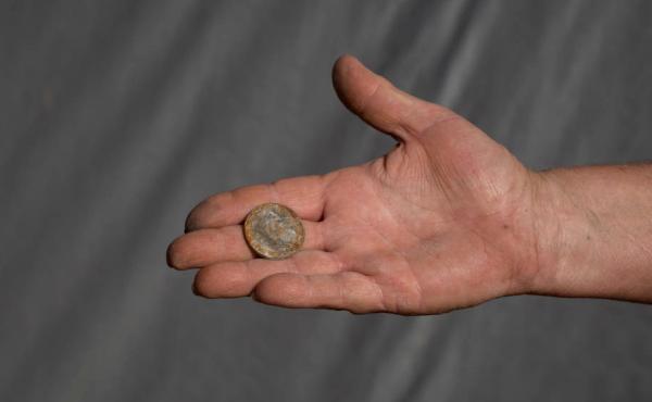 Karen Roberds lost her home in the Camp Fire but salvaged a Narcotics Anonymous anniversary coin that she says is important to her. Karen Roberds lost her home in the Camp Fire but salvaged a Narcotics Anonymous anniversary coin that she says is important to her.