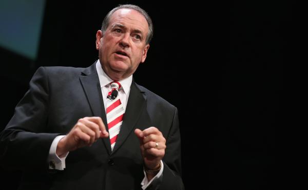 Former Arkansas Gov. Mike Huckabee at the Family Leadership Summit in Iowa earlier this month. Former Arkansas Gov. Mike Huckabee at the Family Leadership Summit in Iowa earlier this month.