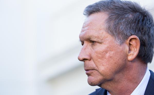 Ohio Gov. John Kasich signed a 20-week abortion ban into law Tuesday, the same day he vetoed legislation outlawing abortions once a fetus's heartbeat is detectable. Above, Kasich in Washington, D.C., last month. Ohio Gov. John Kasich signed a 20-week abortion ban into law Tuesday, the same day he vetoed legislation outlawing abortions once a fetus's heartbeat is detectable. Above, Kasich in Washington, D.C., last month.