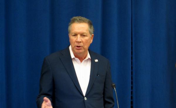 Ohio Gov. John Kasich speaking on Feb. 1. Kasich has postponed the state's next eight executions amidst a legal challenge to Ohio's lethal injection protocol. Ohio Gov. John Kasich speaking on Feb. 1. Kasich has postponed the state's next eight executions amidst a legal challenge to Ohio's lethal injection protocol.