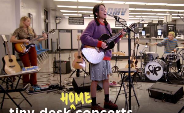 Olivia Rodrigo performs a Tiny Desk (home) concert. Olivia Rodrigo performs a Tiny Desk (home) concert.