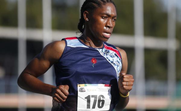 Two-time Olympic gold medalist Caster Semenya competes in the women's 5000m final in Pretoria, South Africa on April 15, 2021. Her attempt to qualify for the Tokyo Olympics in an event exempt from the new testosterone rules fell short. Two-time Olympic gold medalist Caster Semenya competes in the women's 5000m final in Pretoria, South Africa on April 15, 2021. Her attempt to qualify for the Tokyo Olympics in an event exempt from the new testosterone rules fell short.