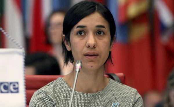 Human rights activist and U.N. Goodwill Ambassador Nadia Murad announced she is engaged to a fellow activist. Human rights activist and U.N. Goodwill Ambassador Nadia Murad announced she is engaged to a fellow activist.
