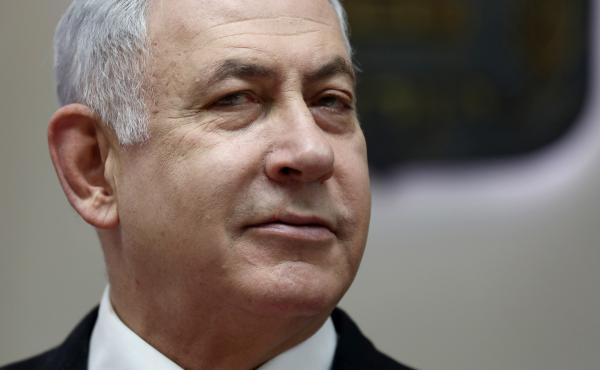 Israeli Prime Minister Benjamin Netanyahu chairs the weekly Cabinet meeting at his office in Jerusalem on Sunday. Israeli Prime Minister Benjamin Netanyahu chairs the weekly Cabinet meeting at his office in Jerusalem on Sunday.