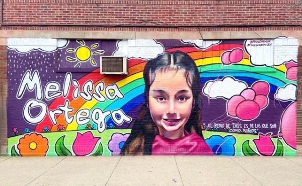 A mural of Melissa Ortega, an 8-year-old victim of gun violence in Chicago, painted by artist Milton Coronado. A mural of Melissa Ortega, an 8-year-old victim of gun violence in Chicago, painted by artist Milton Coronado.