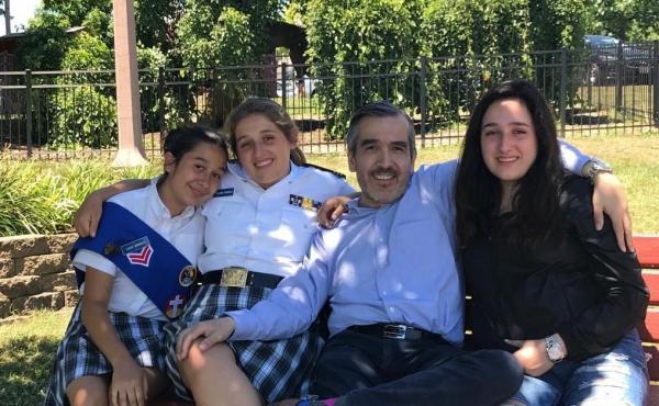 Lucio Arreola and his daughters Lucia (from left), Paulina and Maria. Lucio Arreola and his daughters Lucia (from left), Paulina and Maria.