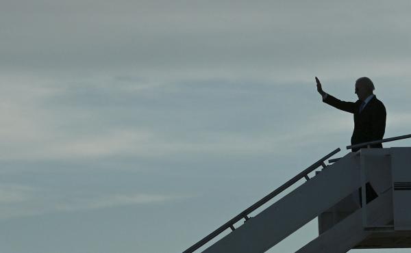 President Biden waves as he prepares to depart the airport after meeting with Russian President Vladimir Putin in Geneva, on June 16. President Biden waves as he prepares to depart the airport after meeting with Russian President Vladimir Putin in Geneva, on June 16.